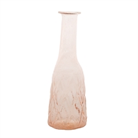 Vase Large dusty pink 18x8cm, handmade & recycled glass